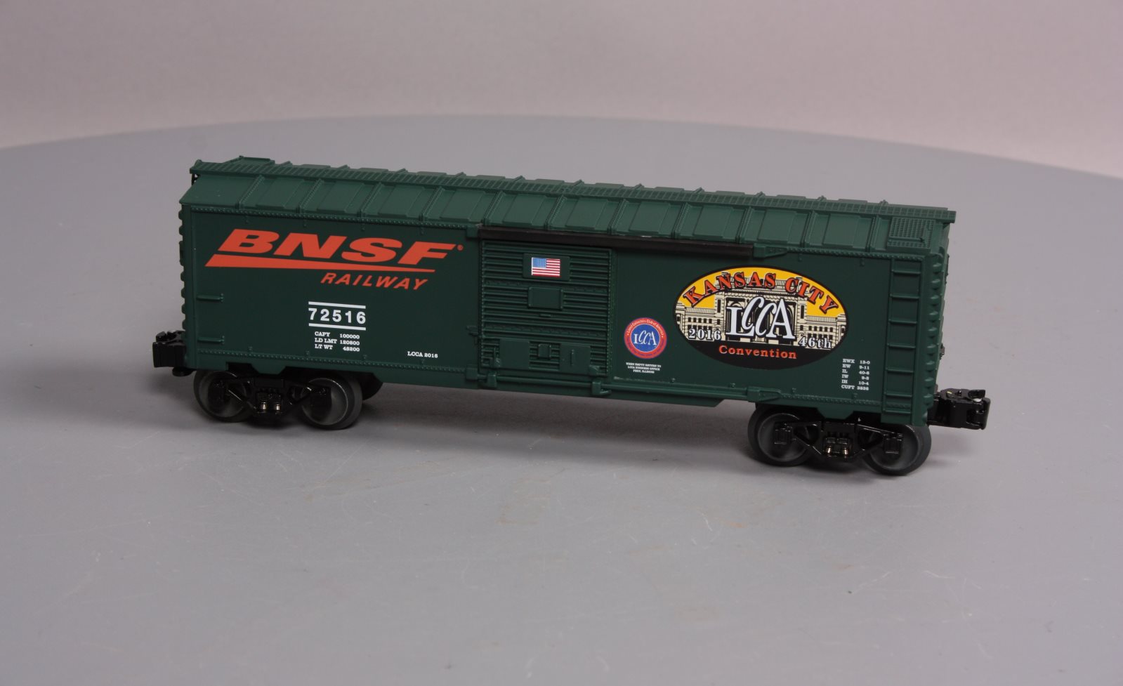 Lionel 6-59017 O Gauge LCCA 2016 Kansas City Convention BNSF Train Ride Boxcar LN/Box