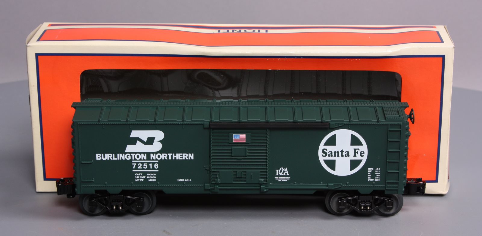 Lionel 6-59017 O Gauge LCCA 2016 Kansas City Convention BNSF Train Ride Boxcar LN/Box