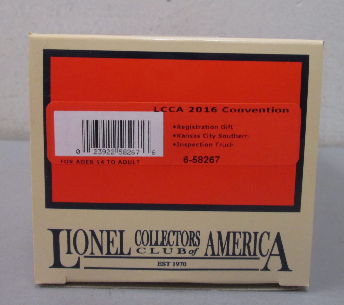 Lionel 6-58267 LCCA 2016 Convention Motorized 1955 Pickup Truck NIB