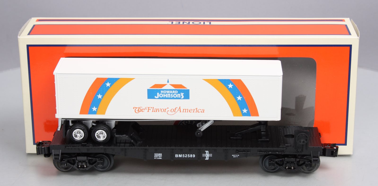 Lionel 6-52589 O Gauge 2011 NETCA Howard Johnson TOFC LN/Box