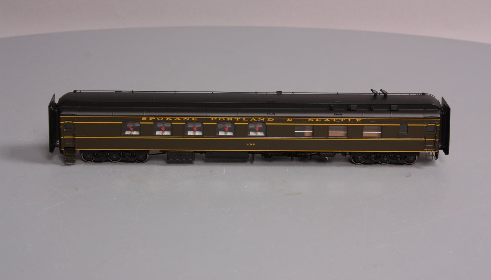 W & R HO BRASS SP&S Diner Passenger Car #406 LN/Box