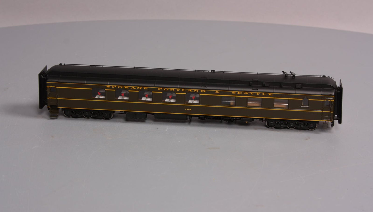 W & R HO BRASS SP&S Diner Passenger Car #406 LN/Box