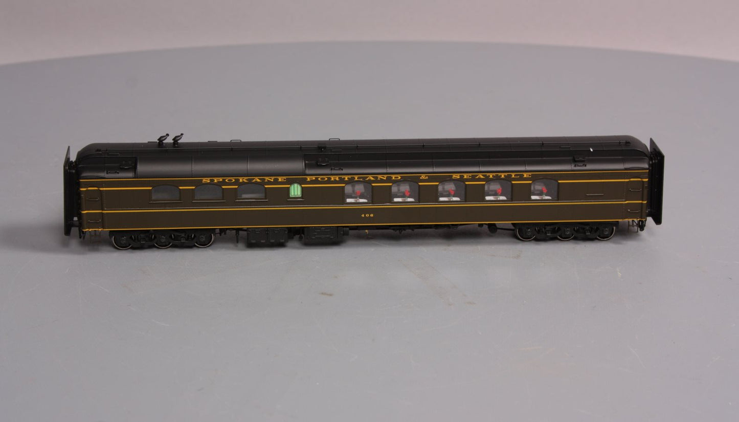 W & R HO BRASS SP&S Diner Passenger Car #406 LN/Box