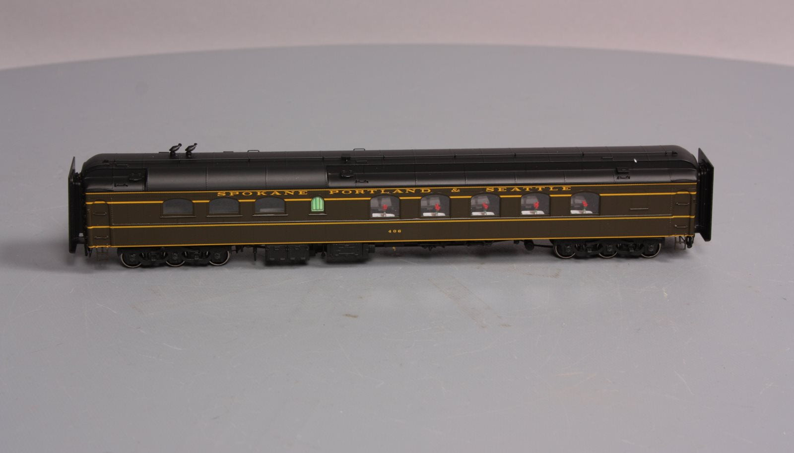 W & R HO BRASS SP&S Diner Passenger Car #406 LN/Box