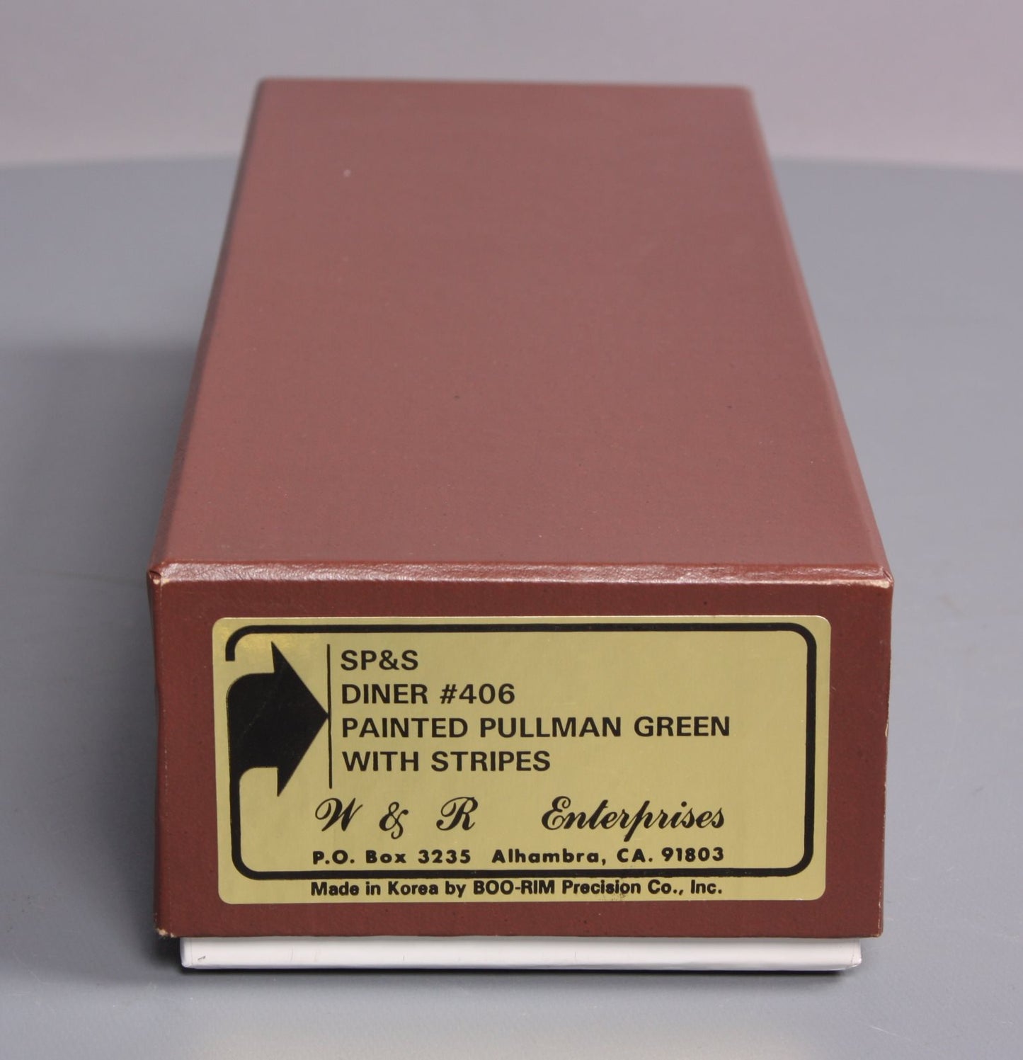 W & R HO BRASS SP&S Diner Passenger Car #406 LN/Box