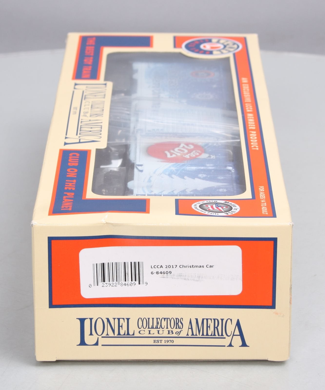 Lionel 6-84609 O LCCA 2017 Christmas Car NIB