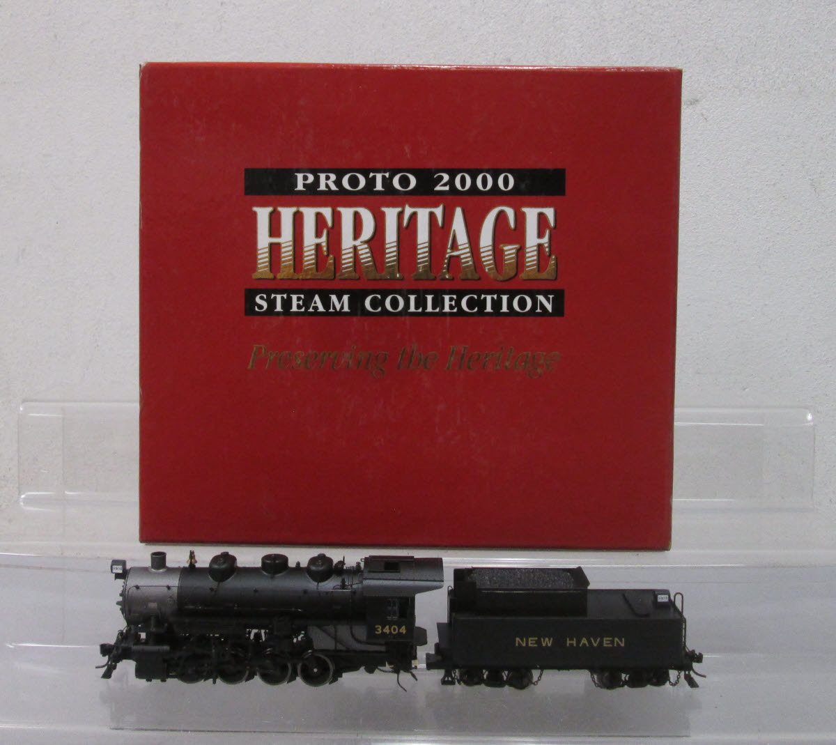 Proto 2000 23309 HO Scale New Haven 0-8-0 Steam Loco/Tender #3404 EX/Box