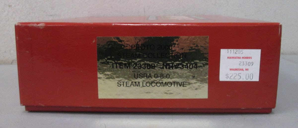 Proto 2000 23309 HO Scale New Haven 0-8-0 Steam Loco/Tender #3404 EX/Box