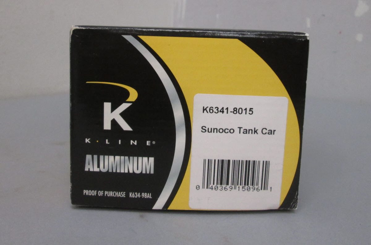 K-Line K6341-8015 O Gauge Sunoco Single Dome Aluminum Tank Car #89022 LN/Box