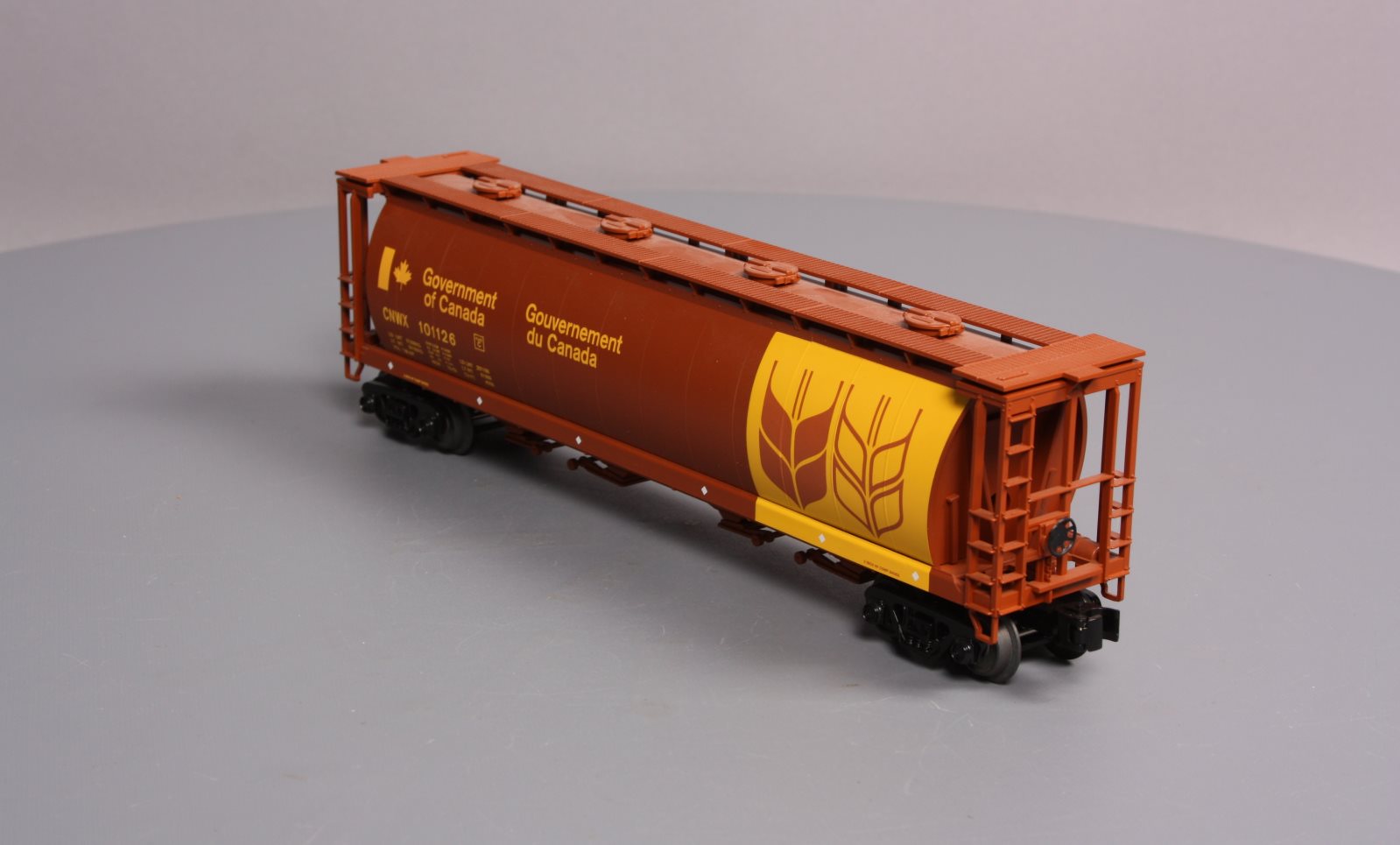 MTH 30-75310 O Canadian Wheat 4-Bay Cylindrical Hopper #101126 NIB