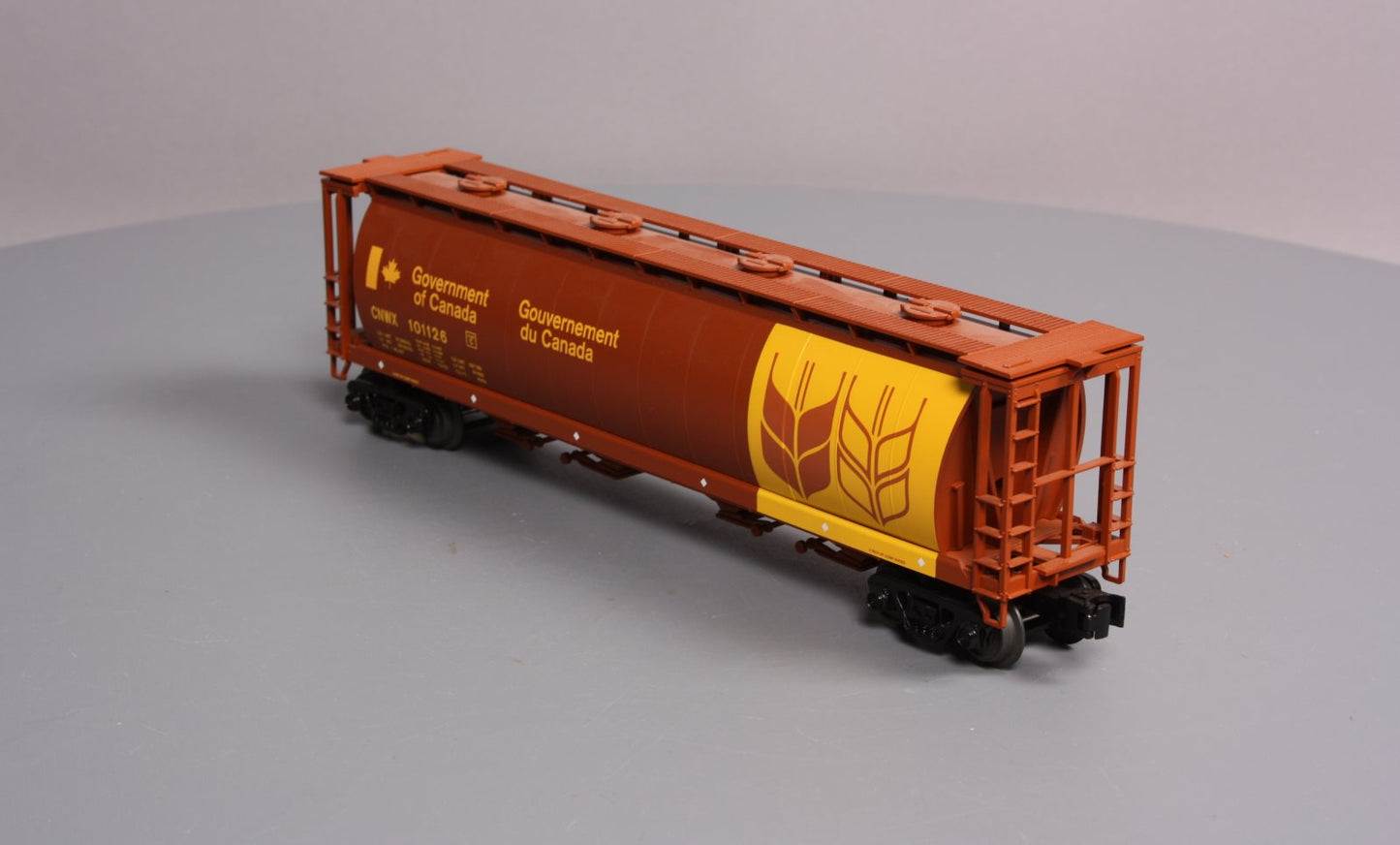 MTH 30-75310 O Canadian Wheat 4-Bay Cylindrical Hopper #101126 LN/Box