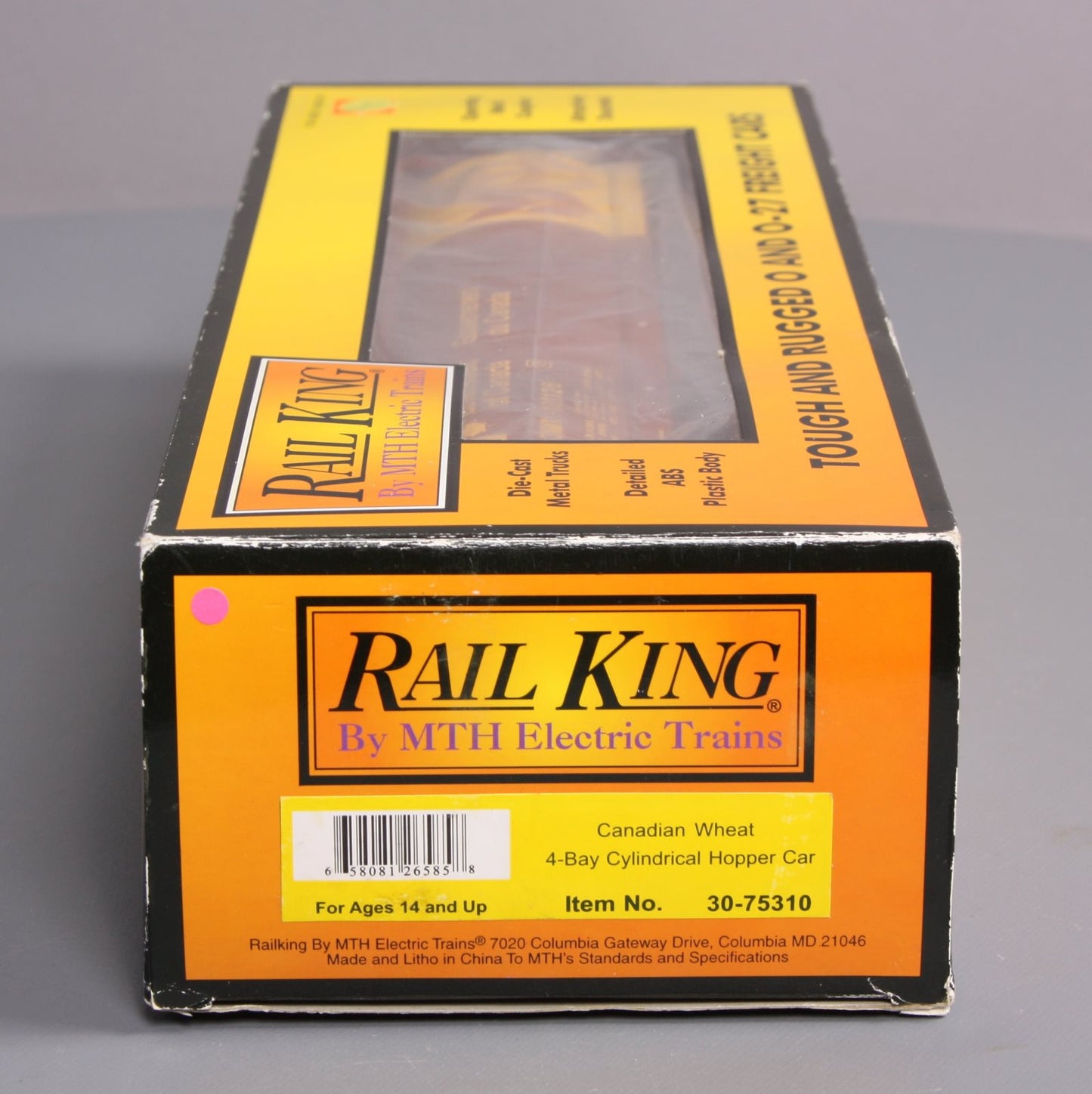 MTH 30-75310 O Canadian Wheat 4-Bay Cylindrical Hopper #101126 LN/Box