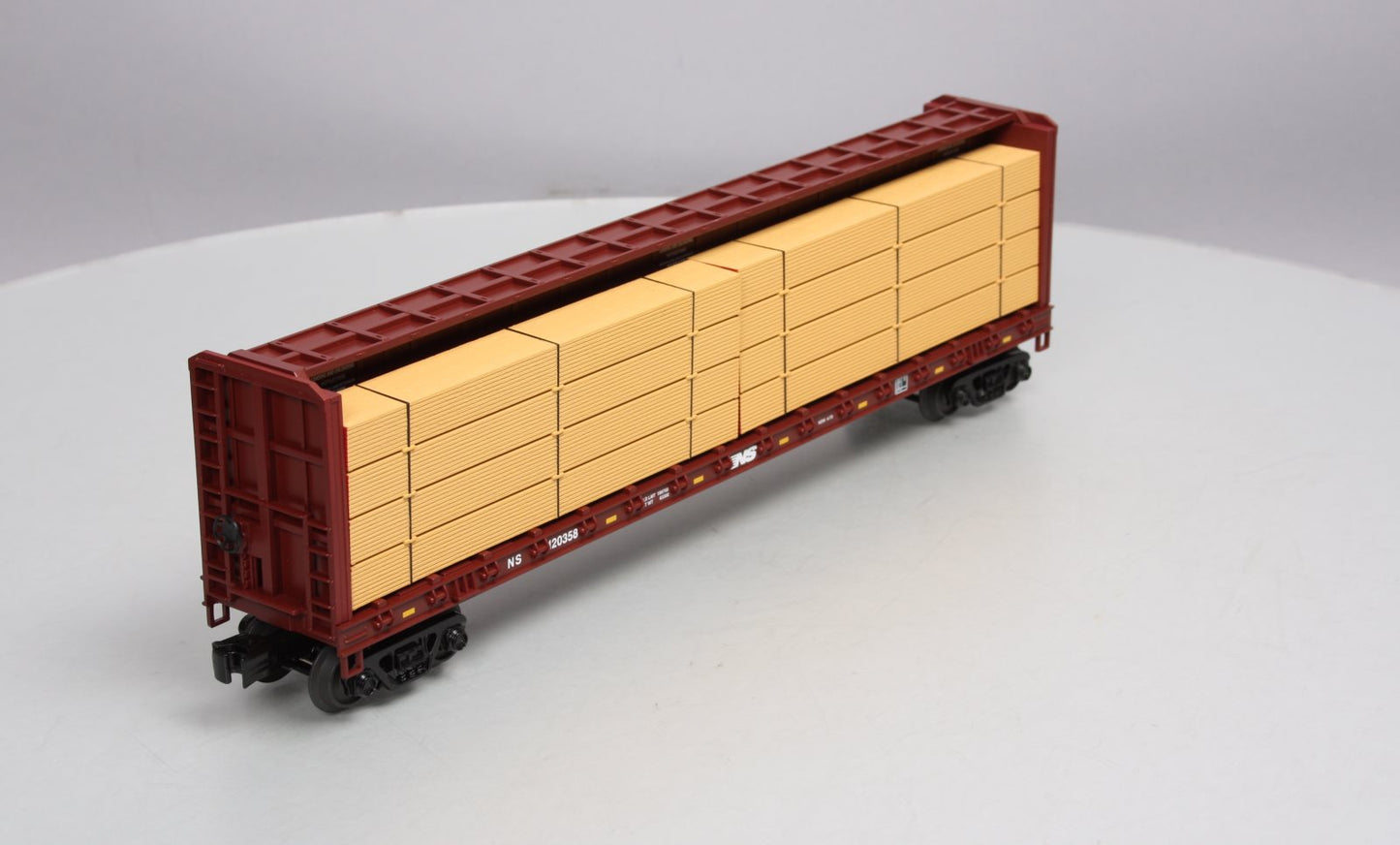 MTH 30-76326 Norfolk Southern Center I-Beam Flat Car V2