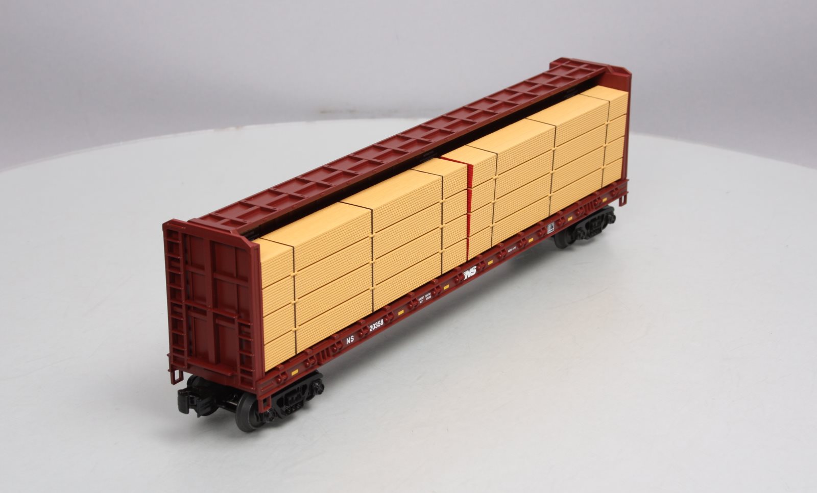 MTH 30-76326 Norfolk Southern Center I-Beam Flat Car V2