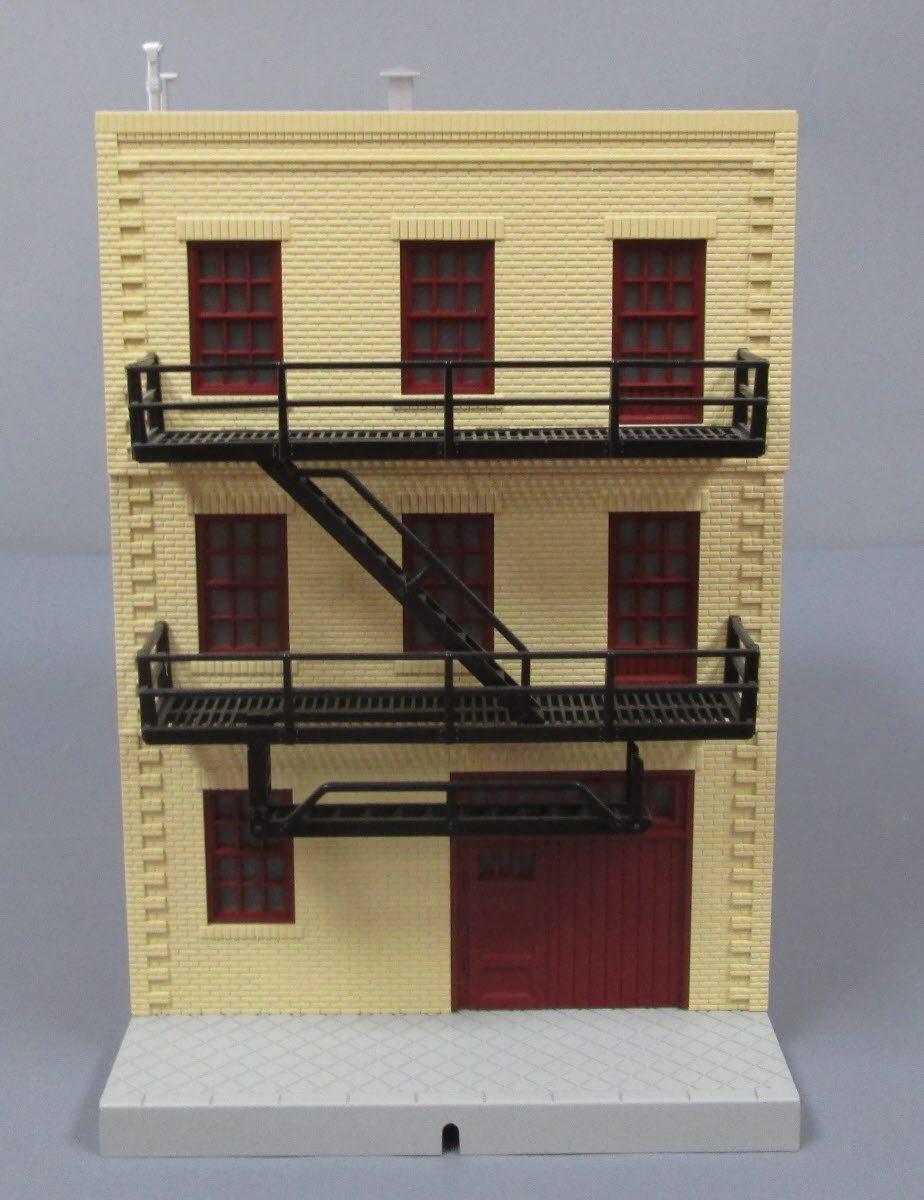 MTH 30-90154 O Dewey, Cheetum and Howe 3-Story City Factory w/Blinking Sign NIB