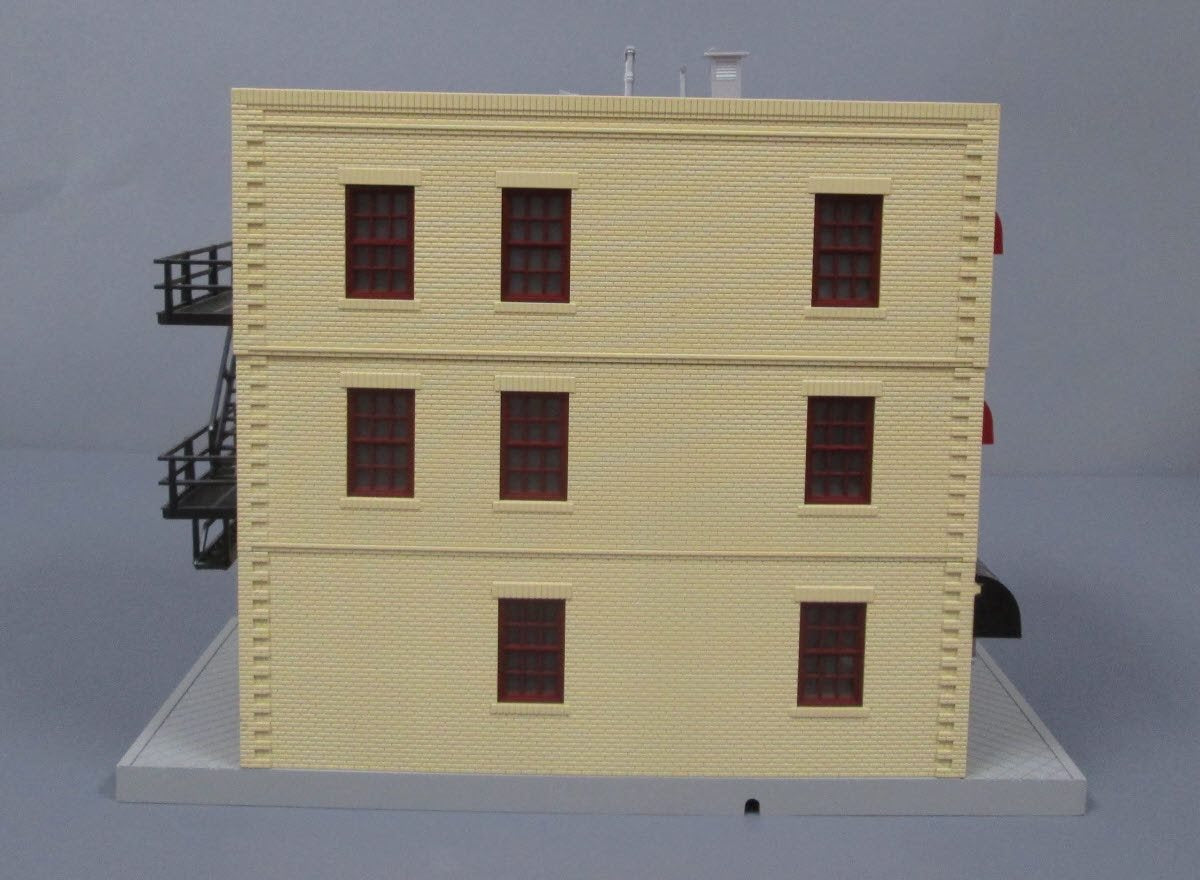 MTH 30-90154 O Dewey, Cheetum and Howe 3-Story City Factory w/Blinking Sign NIB