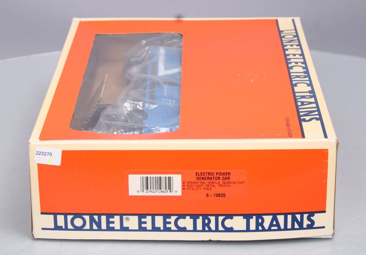 Lionel 6-19825 O Gauge EMD Electric Power Generator Car LN/Box