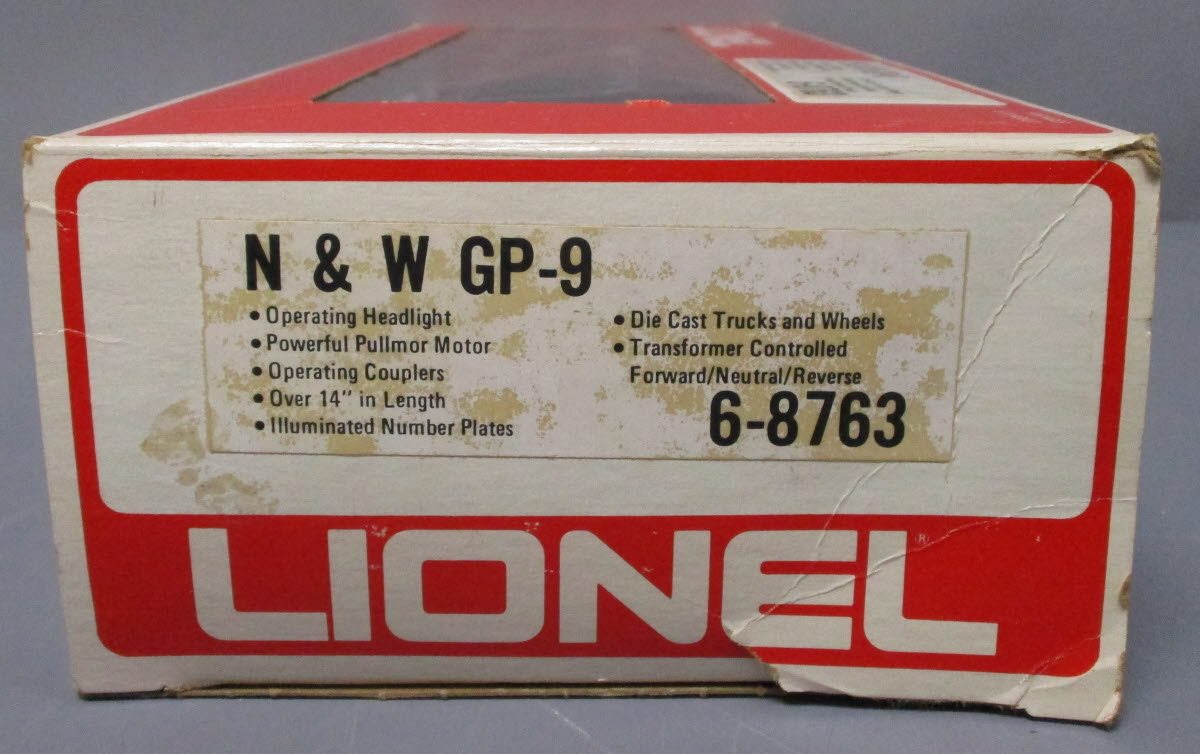 Lionel 6-8763 O Gauge Norfolk & Western GP-9 Diesel Locomotive #8763 LN/Box