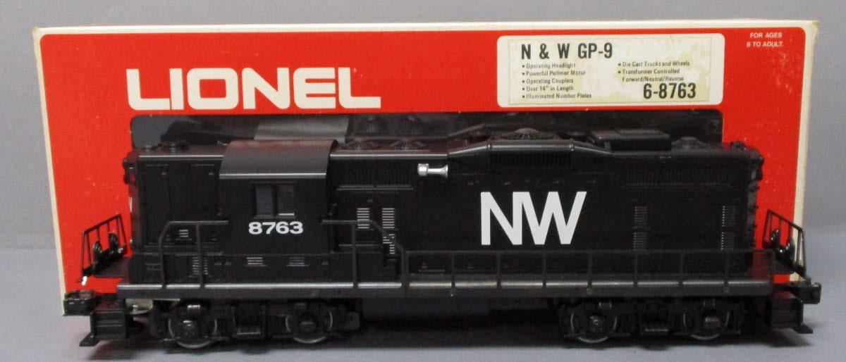 Lionel 6-8763 O Gauge Norfolk & Western GP-9 Diesel Locomotive #8763 LN/Box