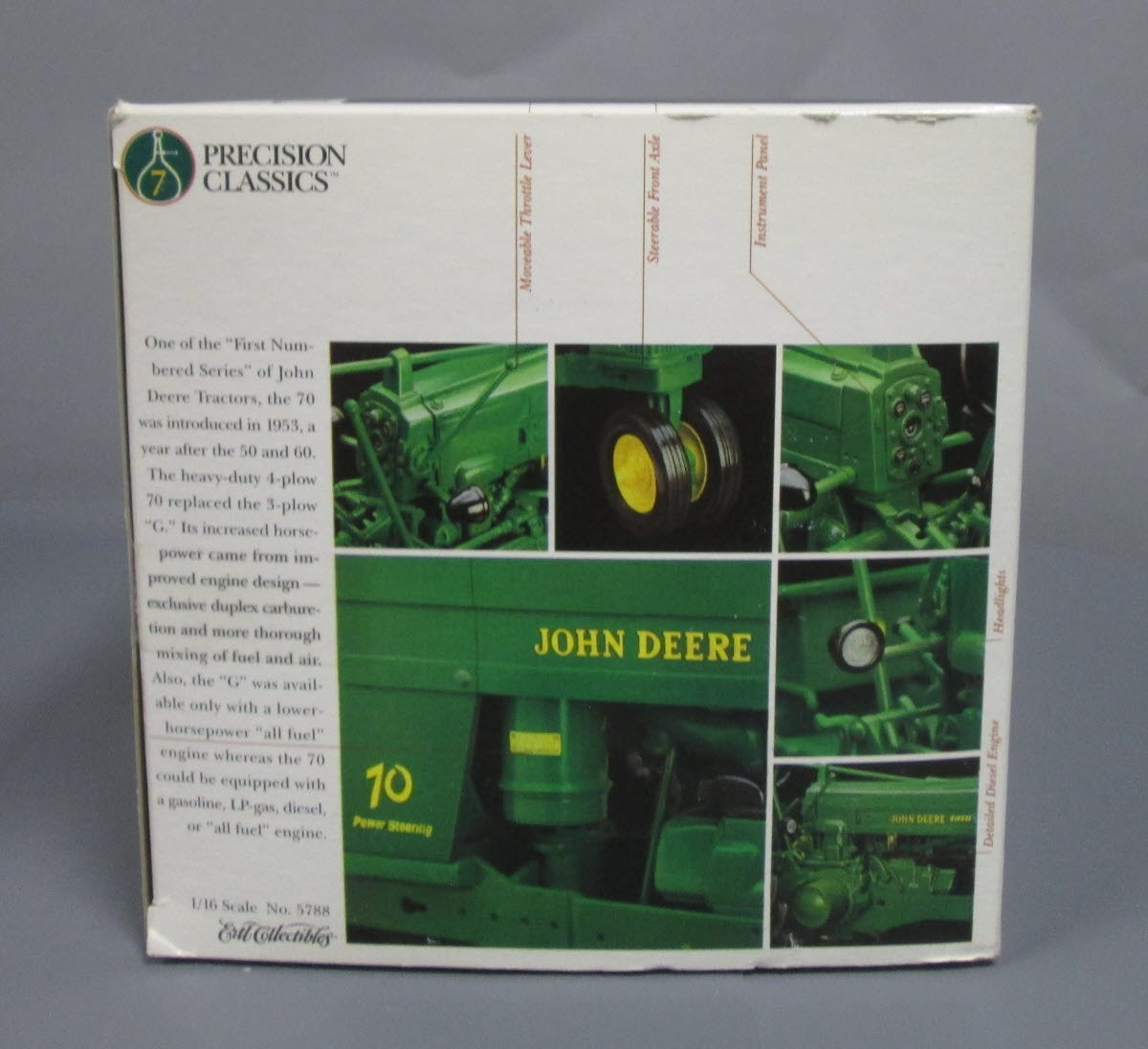 Ertl 5788 1:16 John Deere Precision Series Model 70 Diesel Tractor NIB