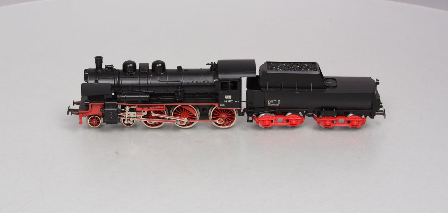 Marklin 8398 HO Scale German Railroad (DB) 4-6-0 Steam Locomotive 38-1807 EX/Box