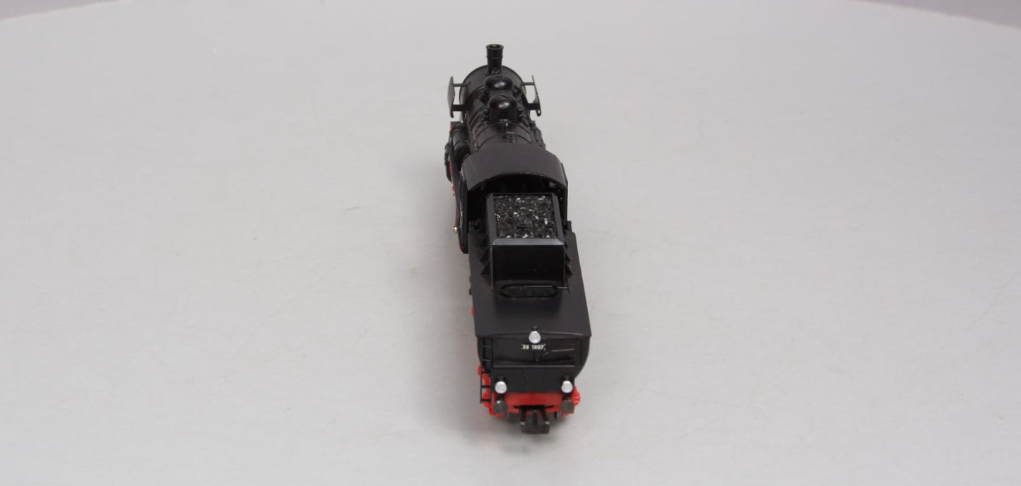 Marklin 8398 HO Scale German Railroad (DB) 4-6-0 Steam Locomotive 38-1807 EX/Box