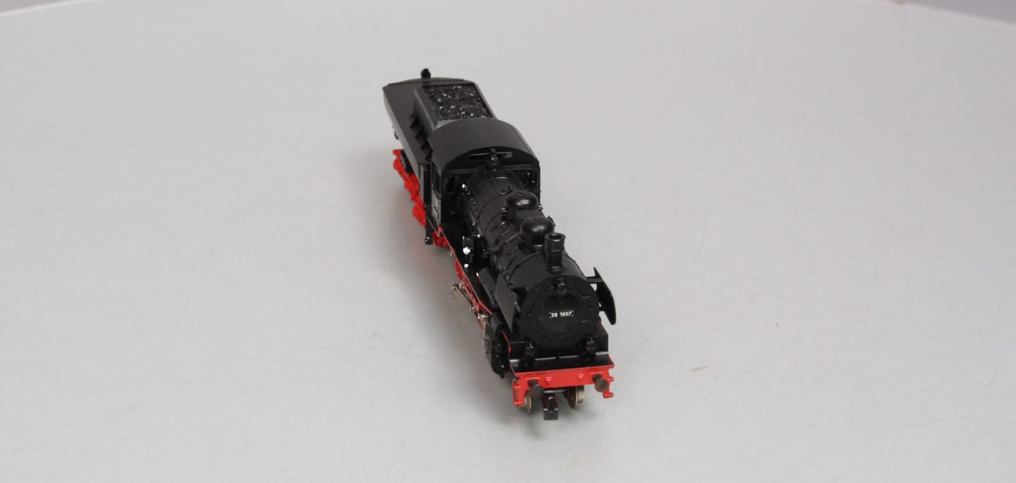 Marklin 8398 HO Scale German Railroad (DB) 4-6-0 Steam Locomotive 38-1807 EX/Box