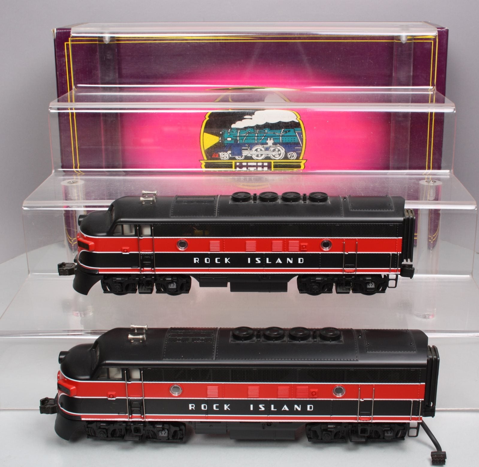 MTH 20-2127-1 O Rock Island F-3 AA Diesel Engine Set w/PS1 #51/52 LN/Box