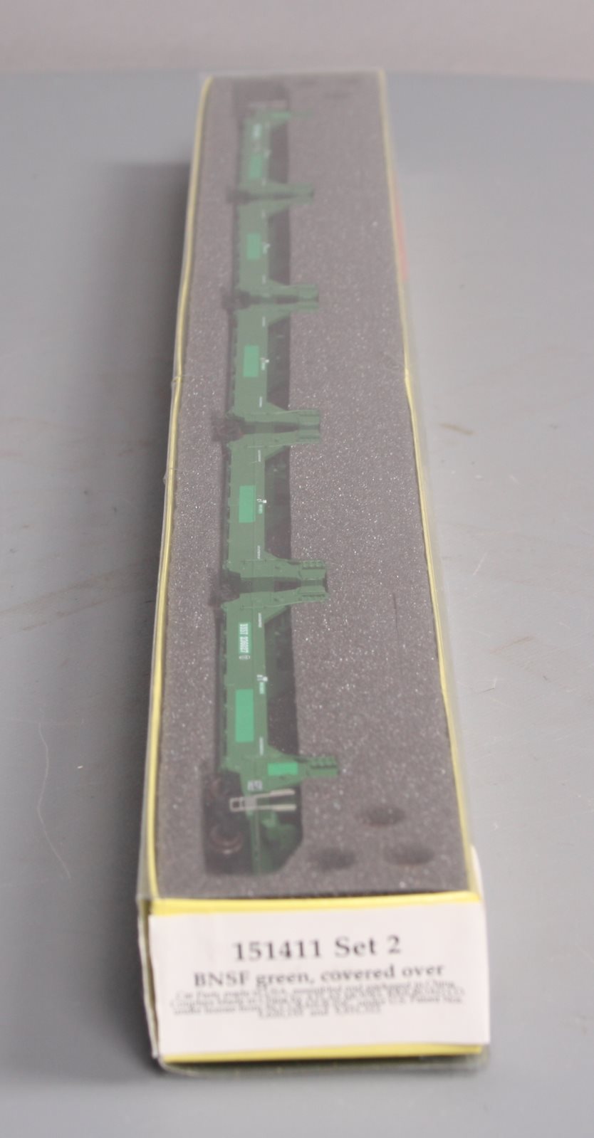 Deluxe Innovations 151411 N Scale BNSF Green Twinstack 5 Car Set #2 LN/Box