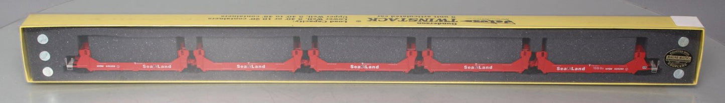 Deluxe Innovations 15040M-A N Scale Sealand/NYSW 5-Unit Articulated Car Set NIB