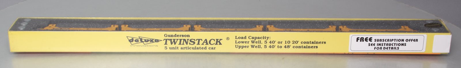 Deluxe Innovations 15020M-A N Scale Santa Fe Twinstack Trailer Car (Set of 5) LN/Box