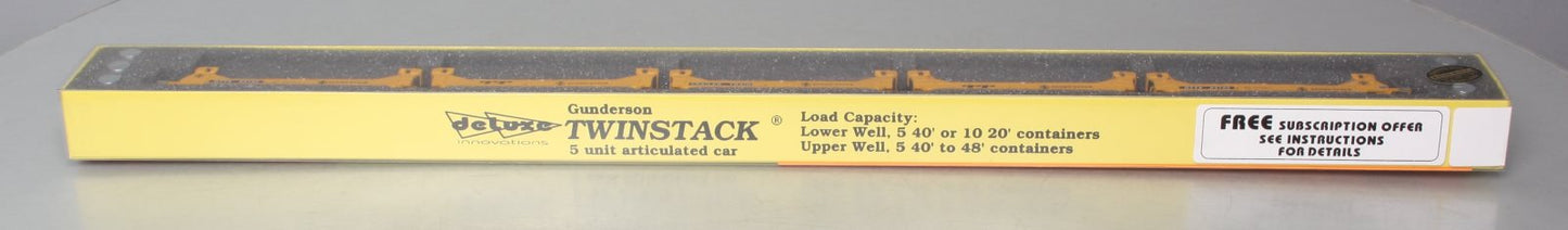Deluxe Innovations 15020M-B N Scale Santa Fe Twinstack 5-Unit Car #63195 LN/Box