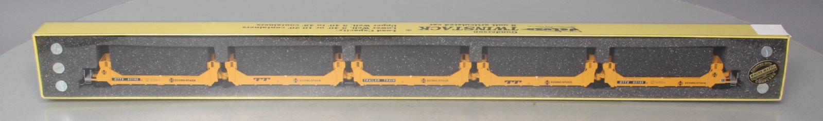 Deluxe Innovations 15020M-B N Scale Santa Fe Twinstack 5-Unit Car #63195 LN/Box
