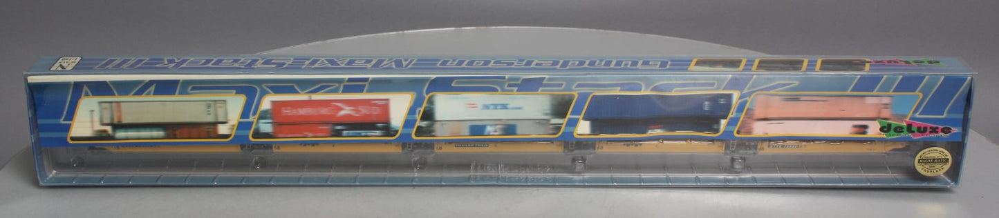 Deluxe Innovations 210601 N Trailer Train Maxi Stack III 5-Unit Well Car #1 LN/Box