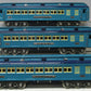 MTH 11-40040 Std.Gauge Two Tone Blue Comet Nickel Trim Passenger Set (Set of 3) MT/Box