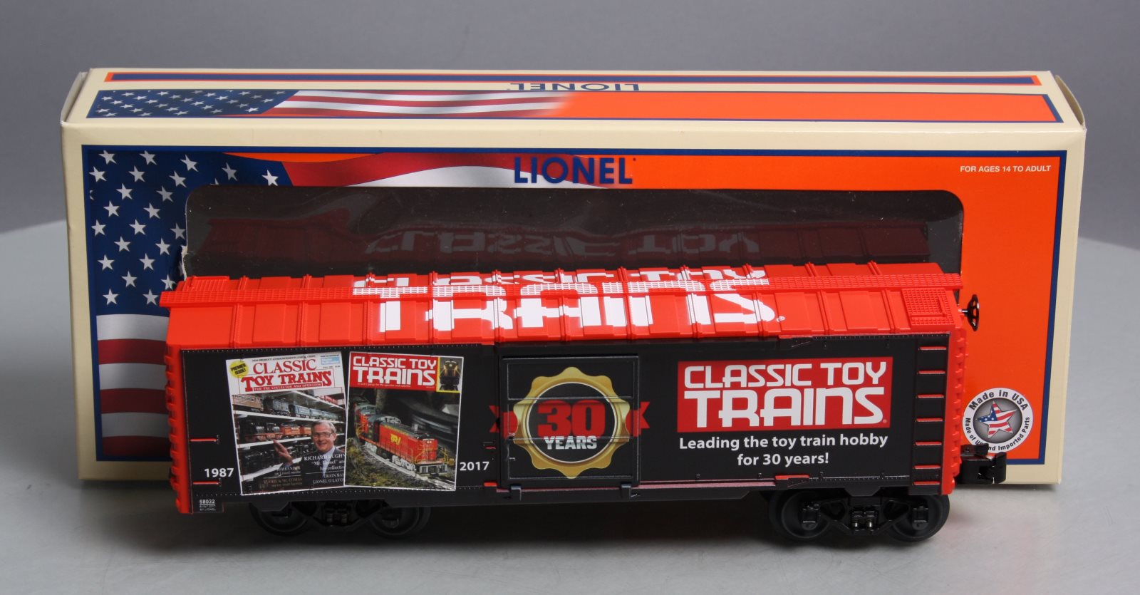 Lionel 6-9013 O CTT Classic Toy Train 30th Anniversary Lionel Boxcar NIB