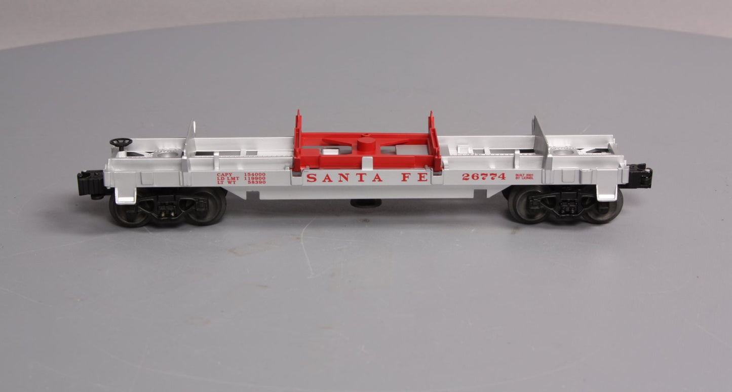 Lionel 6-26774 O Gauge Santa Fe Log Dump Car LN/Box