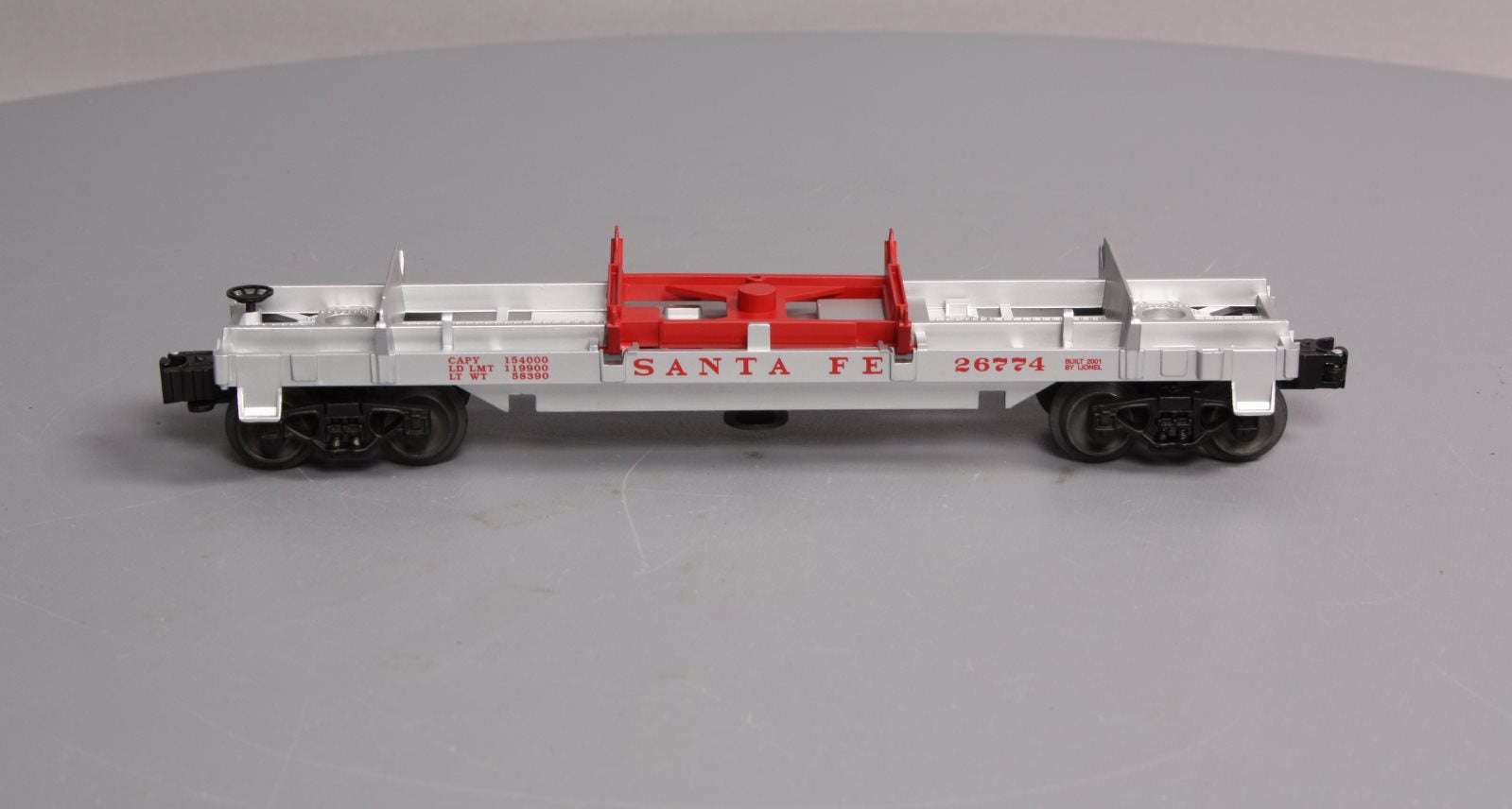 Lionel 6-26774 O Gauge Santa Fe Log Dump Car LN/Box