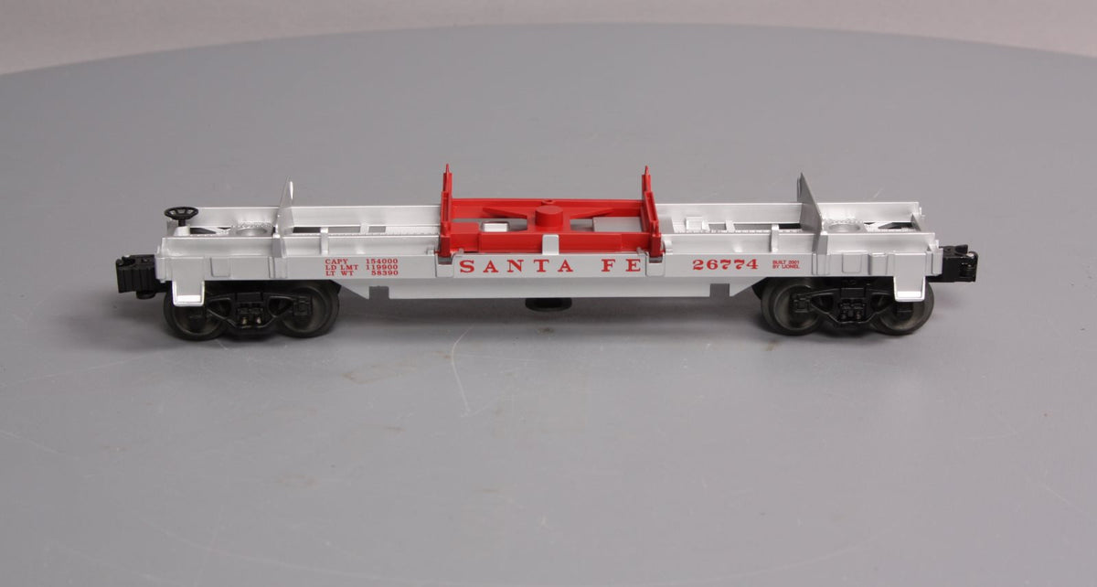 Lionel 6-26774 O Gauge Santa Fe Log Dump Car LN/Box