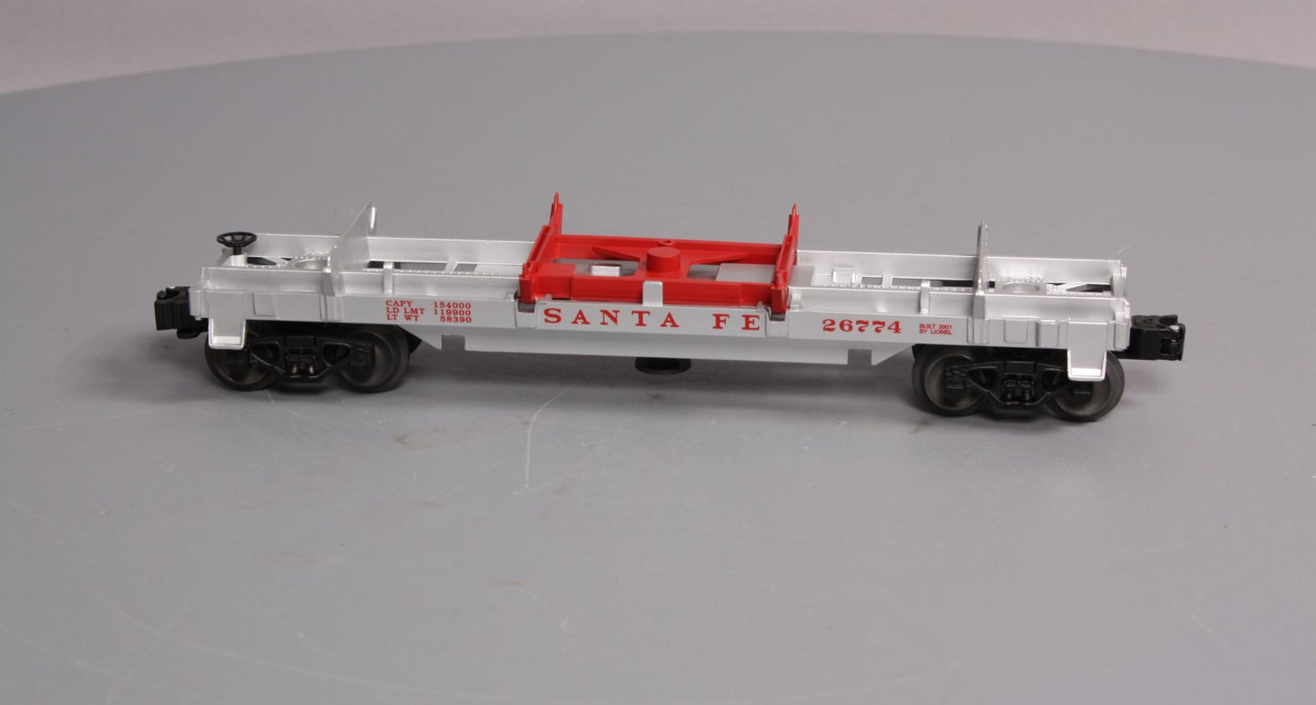 Lionel 6-26774 O Gauge Santa Fe Log Dump Car LN/Box