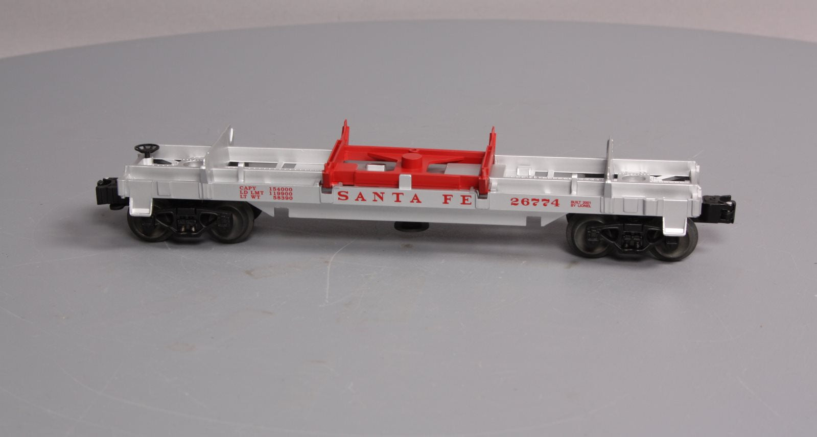 Lionel 6-26774 O Gauge Santa Fe Log Dump Car LN/Box