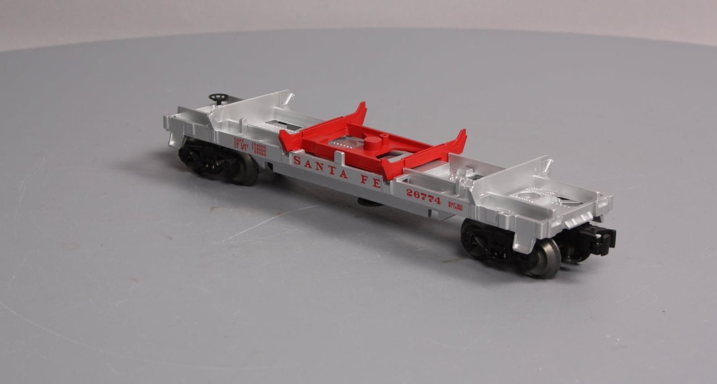 Lionel 6-26774 O Gauge Santa Fe Log Dump Car LN/Box