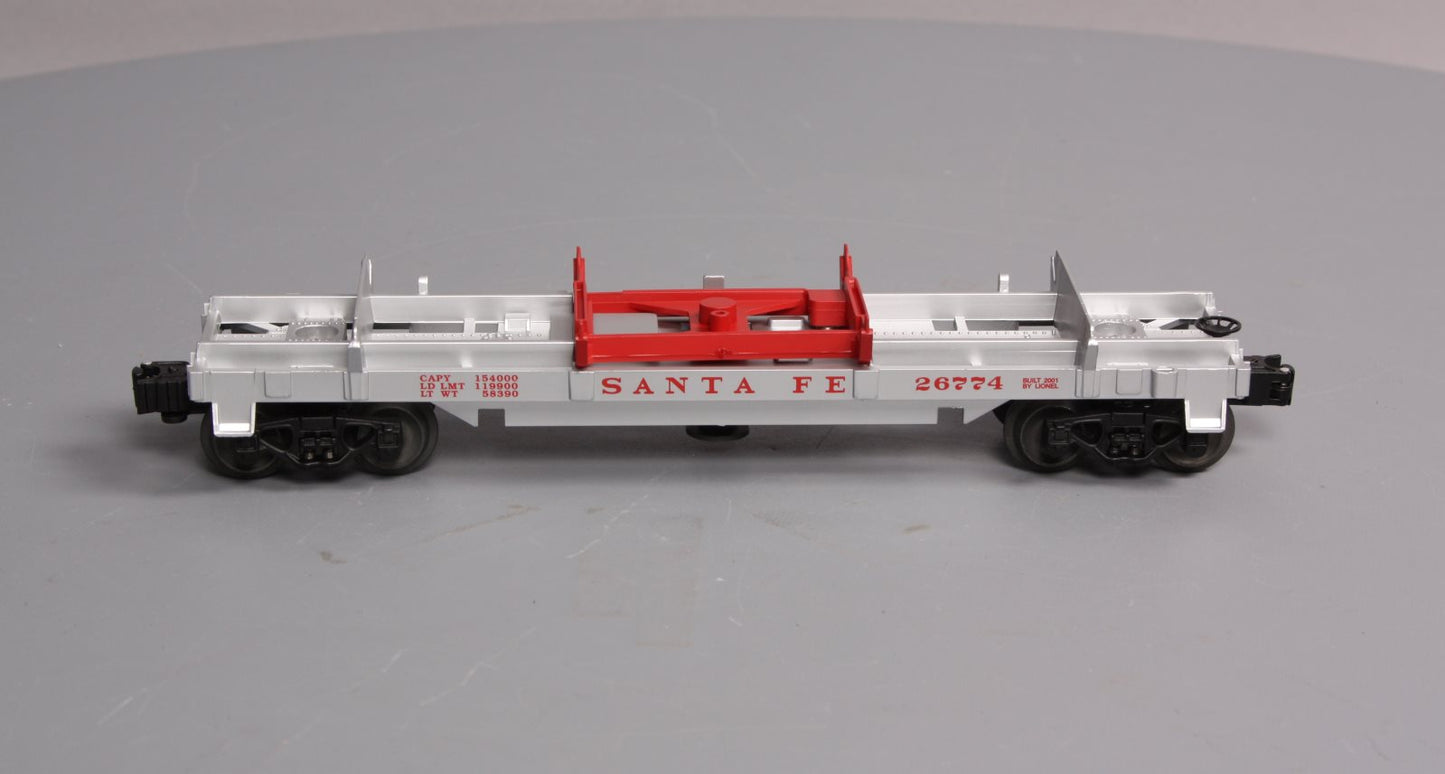 Lionel 6-26774 O Gauge Santa Fe Log Dump Car LN/Box