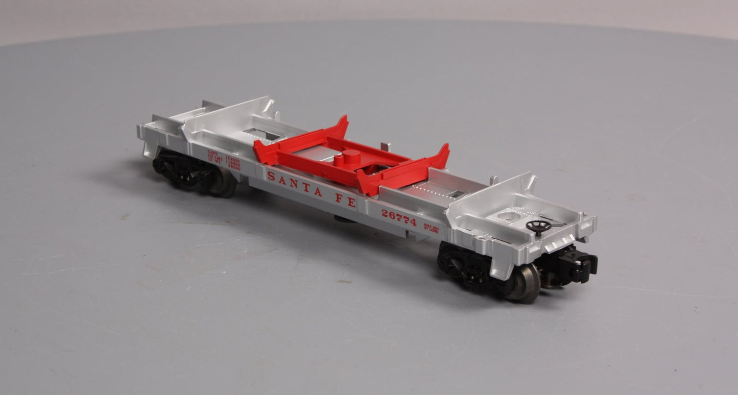 Lionel 6-26774 O Gauge Santa Fe Log Dump Car LN/Box