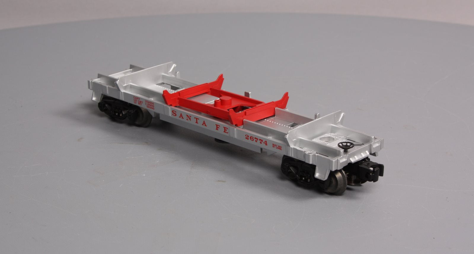 Lionel 6-26774 O Gauge Santa Fe Log Dump Car LN/Box