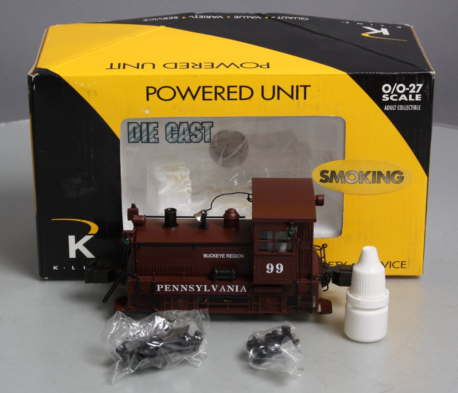 K-Line K2630-01 O Gauge Pennsylvania Plymouth Diesel Switcher #99 LN/Box