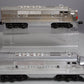 Lionel 6-8054 O Burlington F-3 AA Chrome Diesel Locomotives #8054/#8055 EX/Box