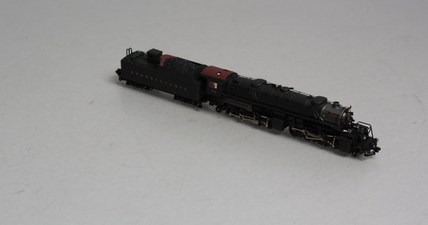 Life Like 7582 N Scale Pennsylvania RR 2-8-8-2 Steam Locomotive & Tender #376 LN/Box