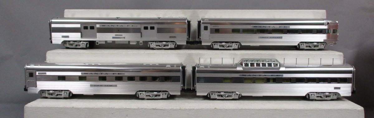 Lionel 6-15312 O Santa Fe Aluminum Passenger Cars (Set of 4) NIB