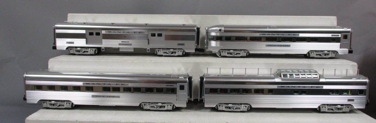 Lionel 6-15312 O Santa Fe Aluminum Passenger Cars (Set of 4) NIB